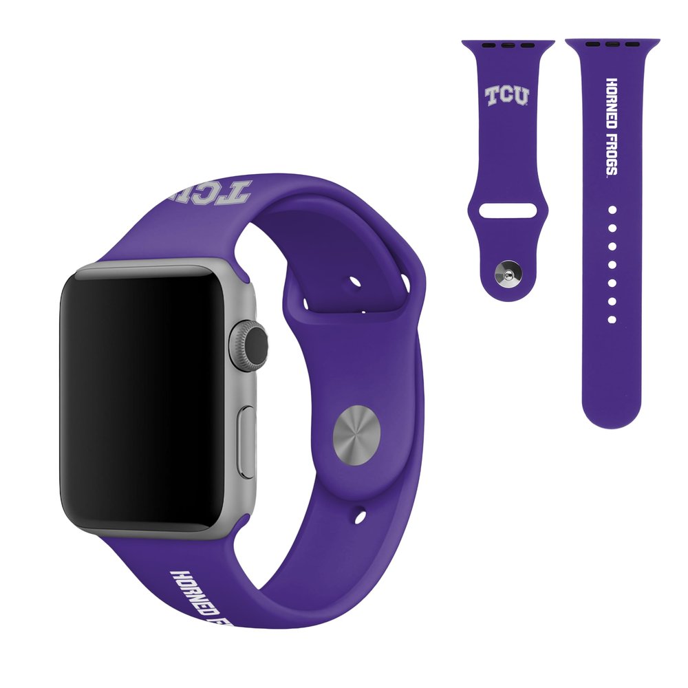 SOAR NCAA Silicone Watch Band 38mm, TCU Horned Frogs