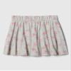 GAP Girls Knit Skort Heather Grey Palm Print XXL view 2