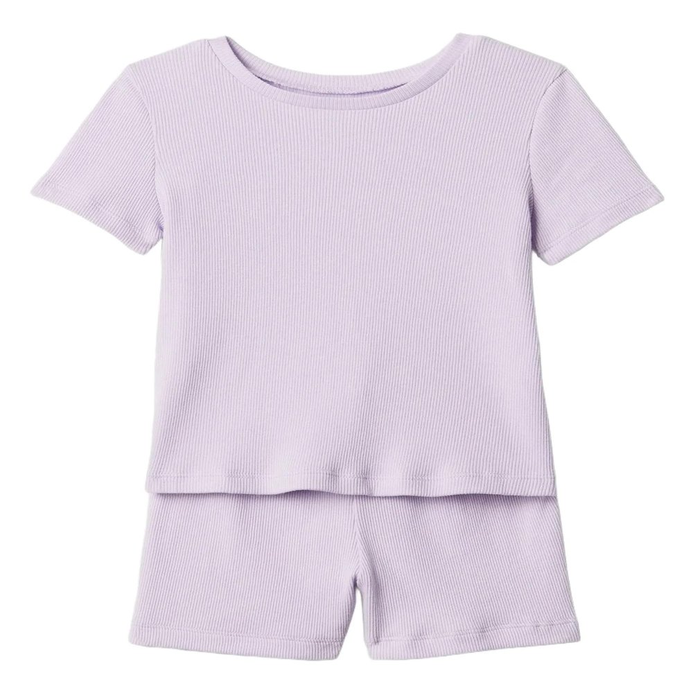 GAP baby-girls Tee and Short Rib Set Orchid Petal 12-18M