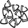 10Pcs Plastic Triangle Carabiner Clips Backpack Hanger Buckle Carabiner Hook Keychain Keyring view 2