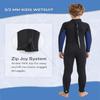 Lemorecn Kids 3mm Back Zip Full Wetsuit for Boys Girls Toddlers(4131blacknavy-2) view 2