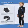 Lemorecn Kids 3mm Back Zip Full Wetsuit for Boys Girls Toddlers(4131blacknavy-2) view 4