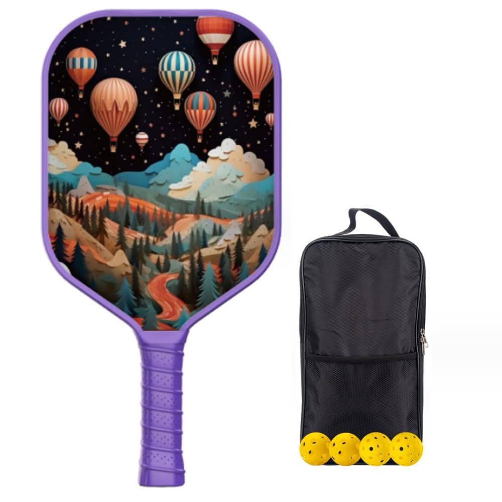Beue Pickleball Paddles Rackets Set, USAPA Certified, Ergonomic Design Cushion Grip, Honeycomb Core Construction, Professional Tennis Racket,Glassfibre