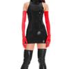 Ferceina Faux Leather Long Gloves Women Sexy Wet Look 24 Inch Dress Costume Cosplay Gloves(60cm) view 1