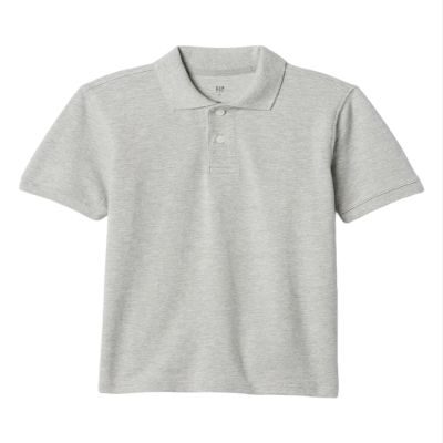 GAP Boys Pique Polo Heather Grey XS