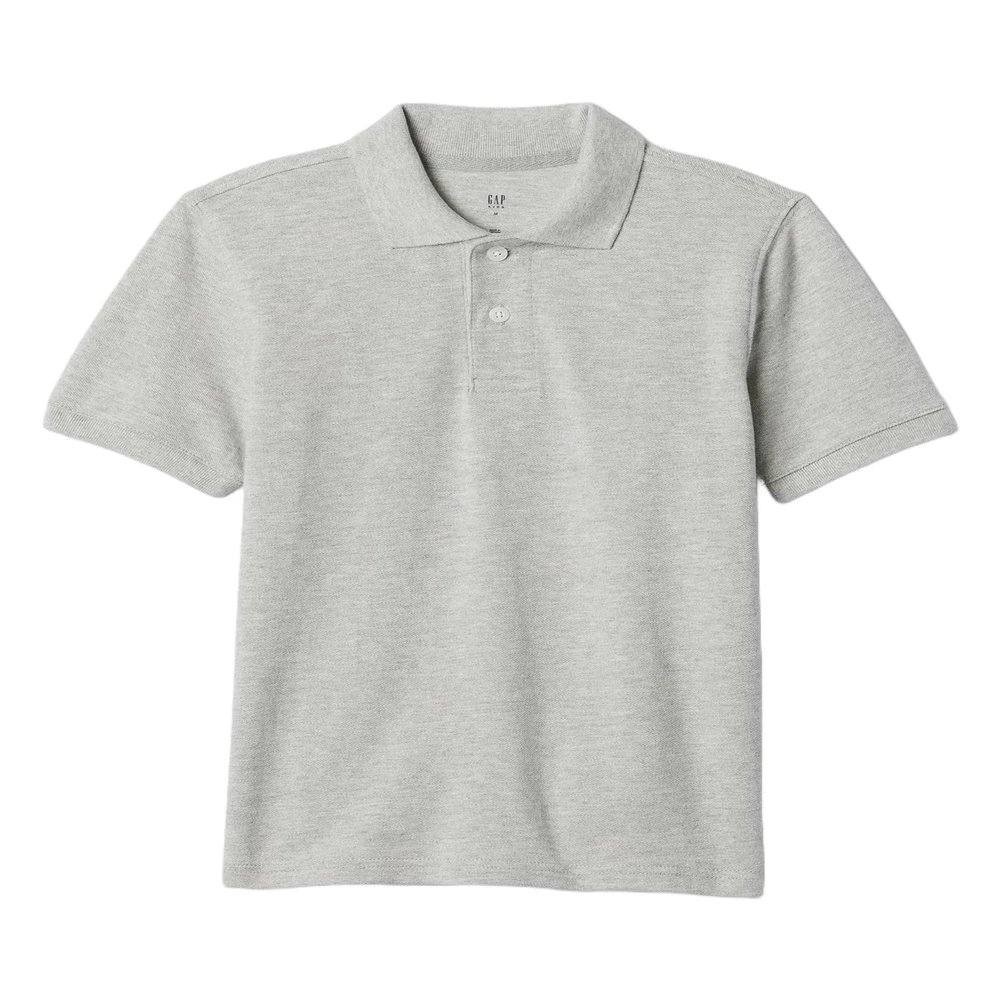 GAP Boys Pique Polo Heather Grey XS
