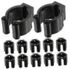 KOMBIUDA 12pcs Rod Holder Clips for Fishing Poles and Pool Cues Lightweight Plastic Brackets for Easy Installation and Space-saving Display for Outdoor Use view 1
