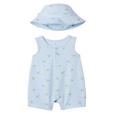 GAP Boys Baby Knit Hat Set Bicoastal Blue 12-18M