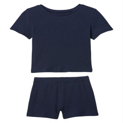 GAP baby-girls Tee and Short Rib Set Tapestry Navy 3YRS