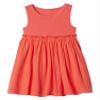 GAP Baby-Girls Knit to Woven Gauze Dress Fire Coral 6-12M view 1