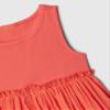 GAP Baby-Girls Knit to Woven Gauze Dress Fire Coral 6-12M view 3