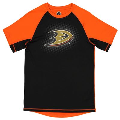 Outerstuff NHL Anaheim Ducks Boys Youth Rashguard T Shirt, Large (14-16)