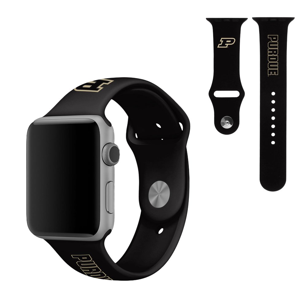 SOAR NCAA Silicone Watch Band 42mm, Purdue Boilermakers