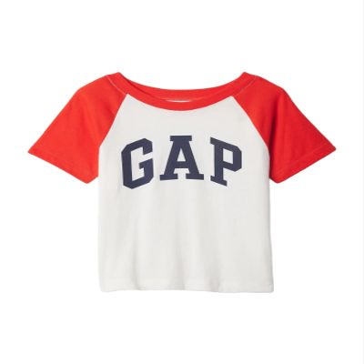 GAP Baby Boys Logo Raglan Tee Hot Red 664 5YRS