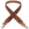 CHALLENGER Western Floral Hand-Tooled Leather Replacement Shoulder Purse Strap 115RS21 view 1