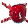 SportStar Victory T-Rex Hurricane Gel Football Chinstrap (Scarlet Red, S/M) view 1