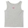 GAP Girls Ribbed High Neck Tank Light Heather Grey XL view 1