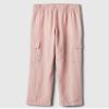 GAP Girls Easy Linen Pant Pink Standard Stripe XL view 2