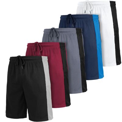 [5 Pack] Mens Dry-Fit Active Athletic Shorts Basketball Running Workout Training Gym (US, Alpha, Medium, Regular, Regular, Set c)