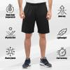 [5 Pack] Mens Dry-Fit Active Athletic Shorts Basketball Running Workout Training Gym (US, Alpha, Medium, Regular, Regular, Set c) view 3