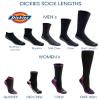 Dickies Men's Dri-Tech Mid-Crew Comfort Length Moisture Control Socks, Available in M-XL (6, 12 Pairs), Comfort Length Hi Vis Assorted (6 Pairs), Large view 4