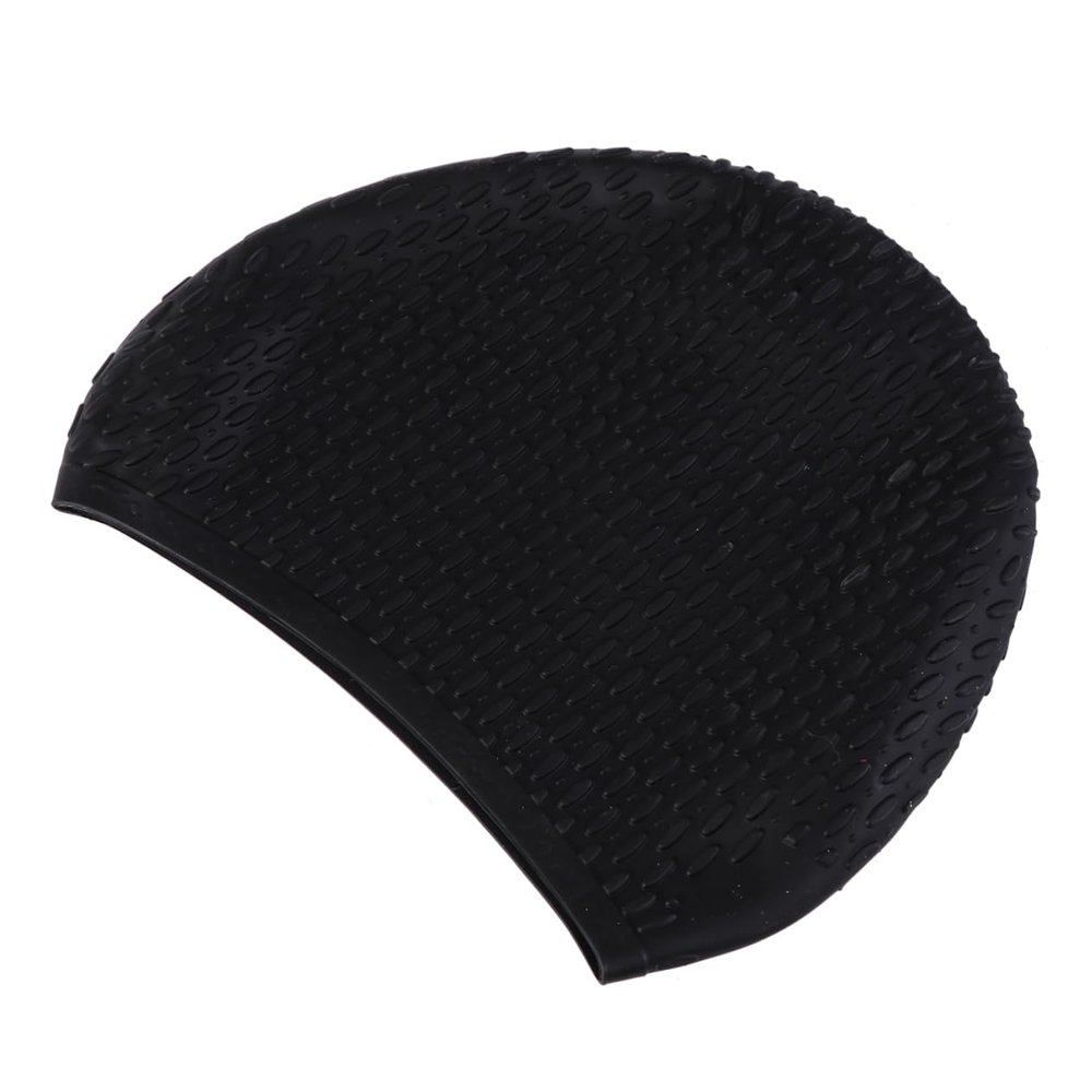 BESPORTBLE Swimming Cap for Winter Silicone Material Large Size Water Drop Pattern Unisex