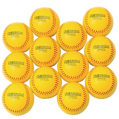 Yellow Spectrum Practice Foam Softballs Pk12