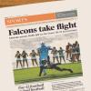 Signature gifts Air Force College Football Personalized Newspaper History Book, A3 Large Deluxe Hardcover - Birdmen Football Fan - Alumni Students Keepsake Gift (Air Force Falcons) view 4