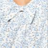 Speechless Women's Short Sleeve Babydoll Dress, Ivory/Light Blue, Large view 3