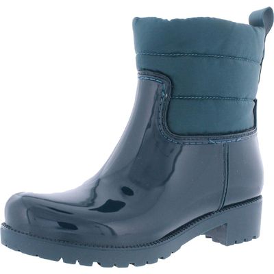 Charter Club Damask Womens Trudy Patent Ankle Winter & Snow Boots, Green, 6 Medium (B,M)