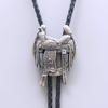 ARTICAL HEART Vintage Silver Saddle Horseshoe Cowboy Cowgirl Bolo Tie view 3