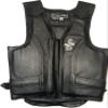 EPT Leather Bull Riding Vest - Black Leather EPT Brand - Child Youth Sizes (Child Youth Medium) view 1