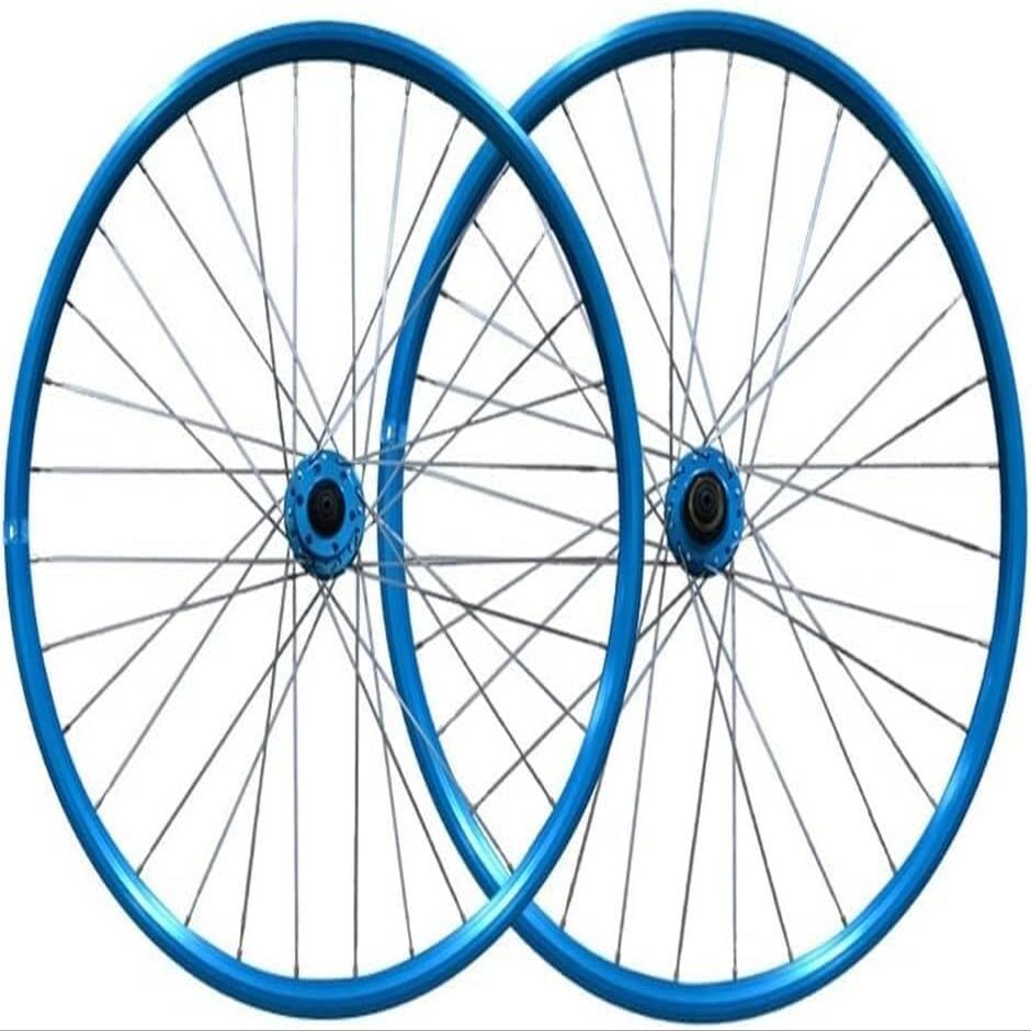 Mountain Bike Wheelset 26" Disc Brake Rims Bicycle Wheel Pair Road Bike Wheels Mountain Bike Quick Release Wheelset (Color : Blue, Size : 26'')