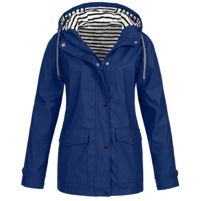 Lxitoler Rain Coats Women Plus Size Lightweight Windbreaker Windproof Waterproof Rain Jackets with Hood and Pockets