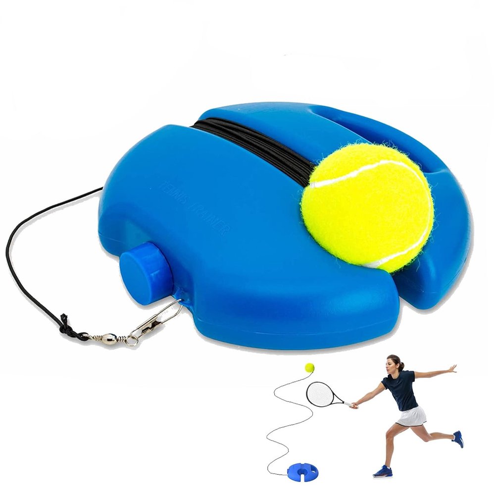 SoloTennis Trainer Rebound Ball with String Balls, Portable Tennis Training Tool Suitable for Adults & Kids, Portable Tennis Training Equipment for Beginners Sport Exercise, Tennis Rebounder Kit.
