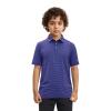 Boys Golf Polo Shirts Short Sleeve Dry Fit Moisture Wicking Casual Sport Striped Golf Shirts for Boys Kids Youth view 2