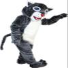Grey Wildcat Tiger Wolf Mascot Costume Adult Size for Men & Women with Built-in Fan Inside the Head