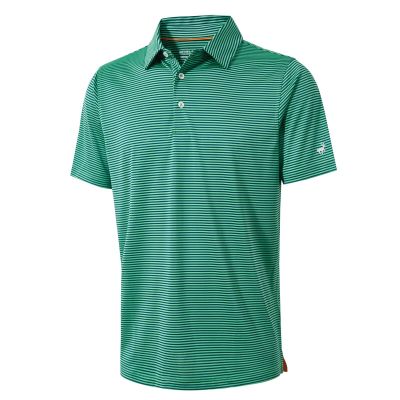 Boys Golf Polo Shirts Short Sleeve Dry Fit Moisture Wicking Casual Sport Striped Golf Shirts for Boys Kids Youth