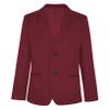 Hularka Kids Boys Long Sleeve Formal Blazer Coat Single Breasted Gentleman Suit Jacket Outerwear for Wedding Party Burgundy 4 Years view 1