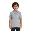 Boys Polo Shirts Dry Fit Moisture Wicking Casual Sport Short Sleeve Golf Polo Shirts for Boys Kids Youth Navy Stripe view 2