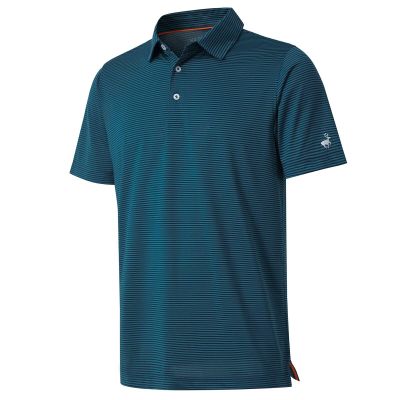 Boys Golf Polo Shirts Short Sleeve Dry Fit Moisture Wicking Casual Sport Striped Golf Shirts for Boys Kids Youth
