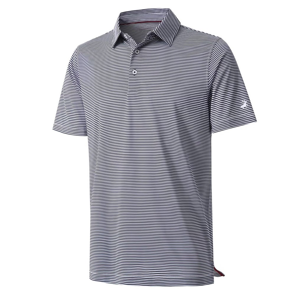 Boys Golf Polo Shirts Short Sleeve Dry Fit Moisture Wicking Casual Sport Striped Golf Shirts for Boys Kids Youth