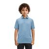 Boys Golf Polo Shirts Short Sleeve Dry Fit Moisture Wicking Casual Sport Striped Golf Shirts for Boys Kids Youth view 2