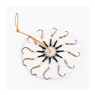HARAY Fishing Hook 2 Pcs/Lot Carp Bait Fishhooks for Fishing Explosion String Hook Prevent Winding PE Lines with Hose Carbon Steel Hooks Fishing Pliers (Size : 7#)