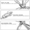 Boat Folding Grapnel Anchor Boat Anchor 316 Stainless Steel Docking Hardware for Boat Marine Yacht  Multiple Sizes view 2