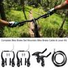 Complete Universal Bike Brakes Set, Front and Rear Bike MTB Brake Inner and Outer Cables and Brake Lever Kit for Mountain Bikes Road Bikes(Silver) view 3