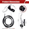 Complete Universal Bike Brakes Set, Front and Rear Bike MTB Brake Inner and Outer Cables and Brake Lever Kit for Mountain Bikes Road Bikes(Silver) view 4