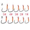 HARAY Fishing Hook Handmade Assisthook for Spoon Bait Fishing Hooks Stream Hard Bait Fishing Tackle Trout Hook Fishing Pliers (Color : B, Size : 4#) view 3