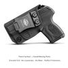 POLE.CRAFT Ruger LCP MAX Holster, IWB Kydex for Ruger LCP MAX .380 - Inside Waistband Concealed Holster - LCP MAX Gun Pocket Pouch Accessories (Black,Left Hand) view 2