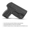 POLE.CRAFT Ruger LCP MAX Holster, IWB Kydex for Ruger LCP MAX .380 - Inside Waistband Concealed Holster - LCP MAX Gun Pocket Pouch Accessories (Black,Left Hand) view 3